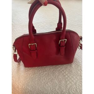 Kate Spade Cove Street Pillbox Red Leather Pippa Satchel Purse Handbag